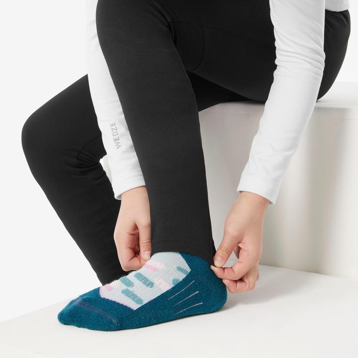 Produktbild Wedze Skiunterwäsche Funktionshose Kinder - BL 500 schwarz (146)