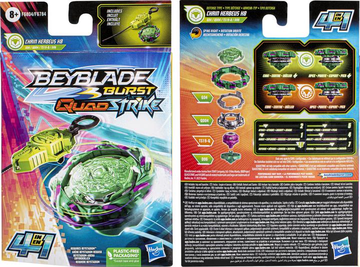 Produktbild Hasbro Beyblade Burst Quad Strike Chain Kerbeus K8 (Deutsch, Französisch, Italienisch, Englisch)