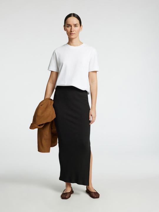 Produktbild Selected Femme Rippmuster Baumwoll Maxirock (S)