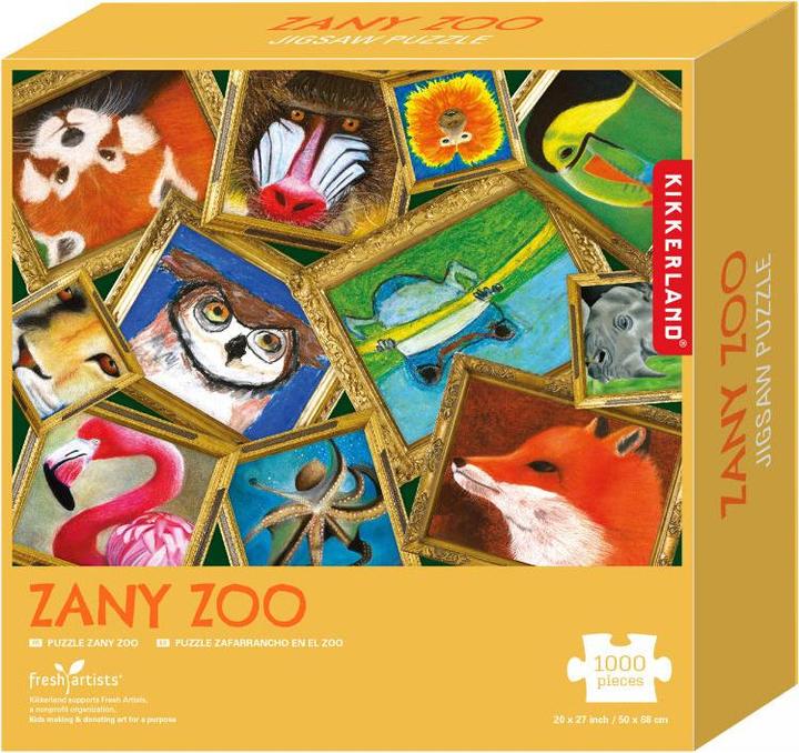 Produktbild Kikkerland Zany Zoo Puzzle (1000 Teile)