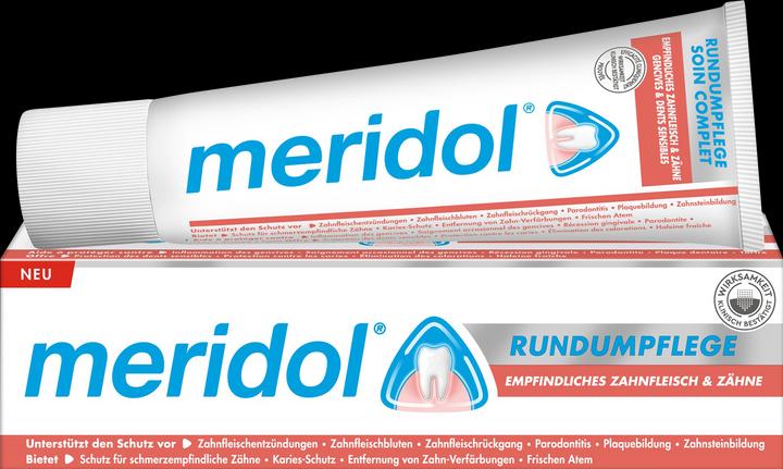Actual product image Meridol Toothbrush Round Plunger.