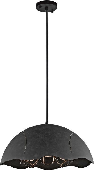 Produktbild Elstead Lighting Fracture Hängeleuchte E27 3-fach Verwittertes Zink (E27)