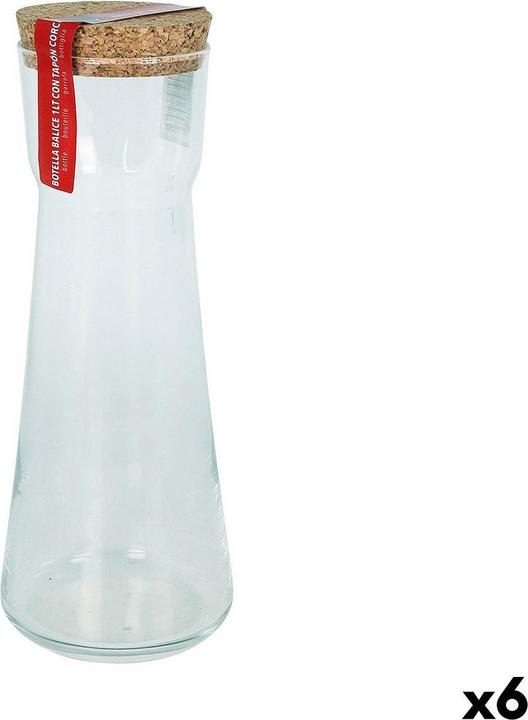 Actual product image Royal Leerdam Glass bottle Balice cork 1 litre (6 pieces) (1 l, 6 x)