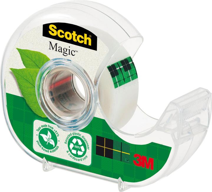 3M Dispenser manuale Scotch Magic con pellicola adesiva 900, 19mm x 20m Pellicola adesiva: invisibile