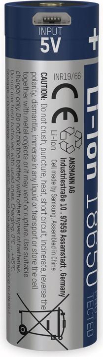 Immagine prodotto Ansmann Li-Ion 18650 (1 pz., 18650, 2600 mAh)