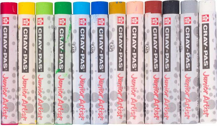Actual product image Bruynzeel Sakura Cray-Pas Junior Artist Oil Pastel Set, 12pcs.