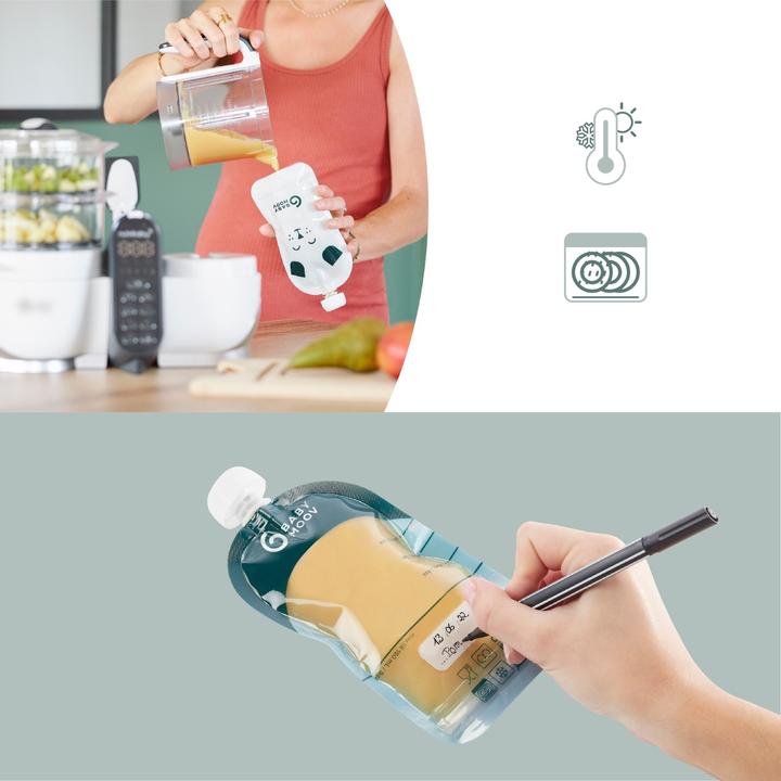 Actual product image Babymoov ISY squeeze bag