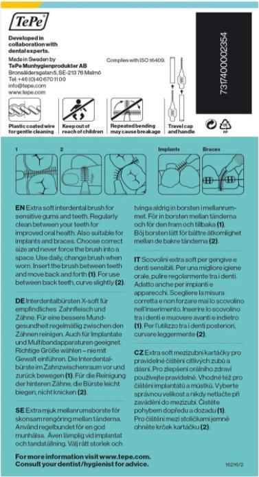 Produktbild TePe Interdentalbürsten Extra Soft ISO 4 (8 x, 0.70 mm)