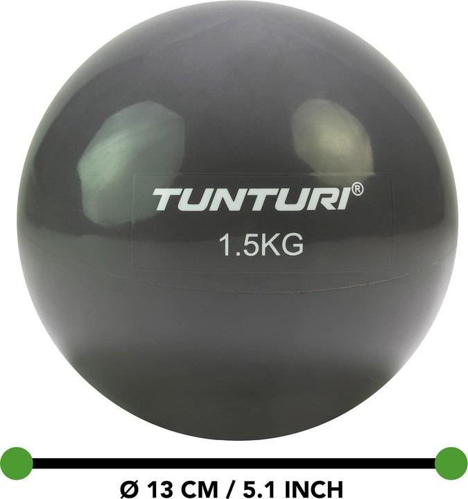 Immagine prodotto Tunturi Yoga und Pilates Toning Ball Anthrazit (1.50 kg, 130 mm)