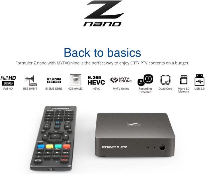 Image du produit Formuler Z Nano (4 Go, IPTV (ready))