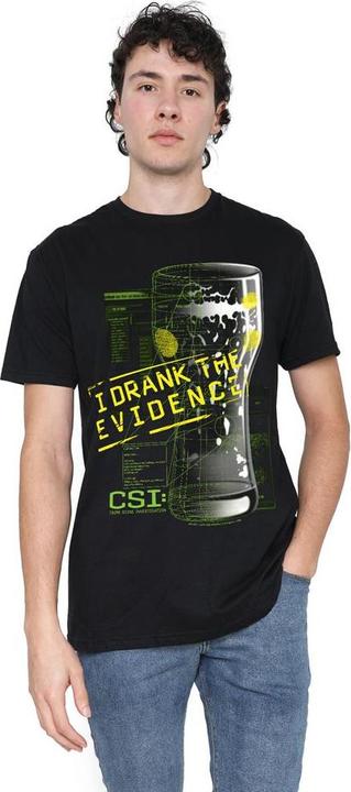 Immagine prodotto Csi: NY I Drank the Evidence Maglietta Uomo (M)