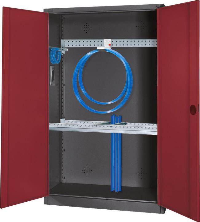 Immagine prodotto C+P Armadio modulare per attrezzature sportive con attrezzatura di base (HxLxP: 195x120x50 cm, con ante