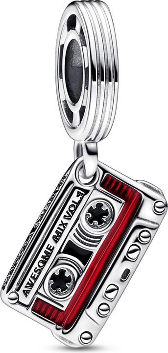 Pandora Marvel Guardians of the Galaxy Kassette Charm (Emaille, Sterling-Silber)