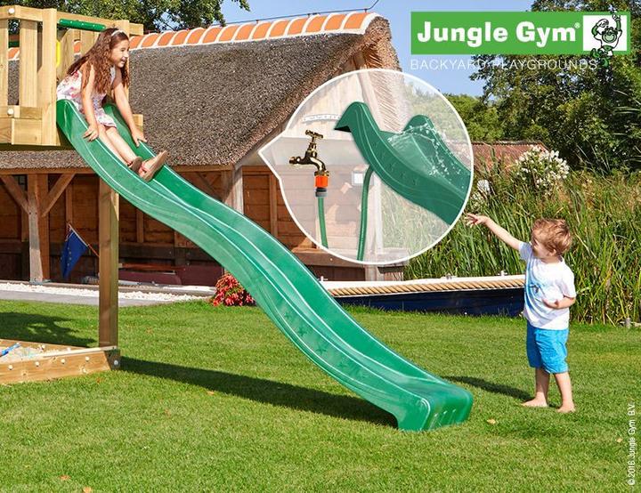 Produktbild Jungle Gym Wellenrutsche lang Dunkelgrün