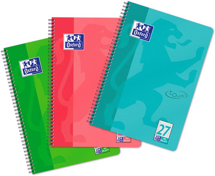 Oxford TOUCH - Collegeblock (A4, Liniert, Weicher Einband)