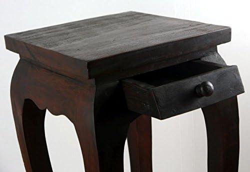 Actual product image Livasia Opium table made of solid wood (35 x 35 x 75 cm)