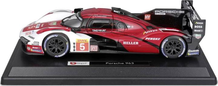 Actual product image Bburago Porsche 963 LeMans '23 #5 1:24 scale model car