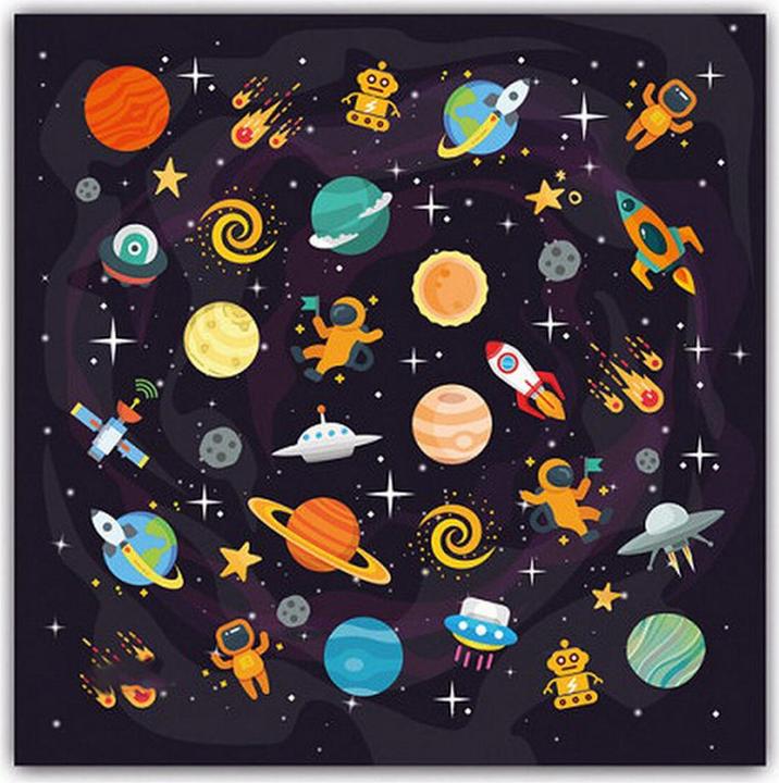 Produktbild TOP Wiederverwendbare Stoff-Hygienemaske Space Für Kinder