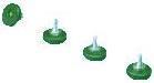 Actual product image Rittal Levelling feet for FlatBox, M10 x 20 mm