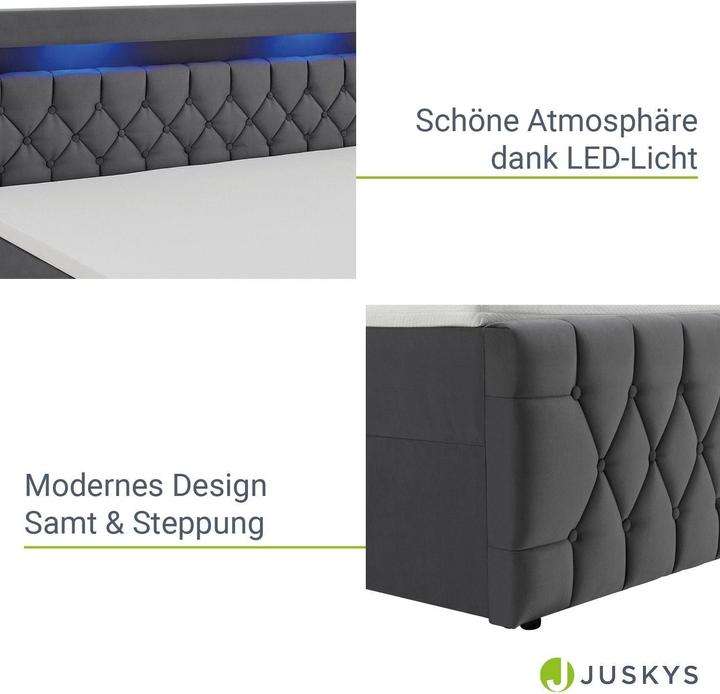 Produktbild Juskys Boxspringbett Leona (140 x 200 cm)