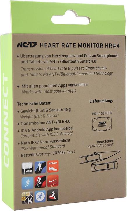 Produktbild Nc-17 Connect HR#4 Pulsgurt Bluetooth 4.0