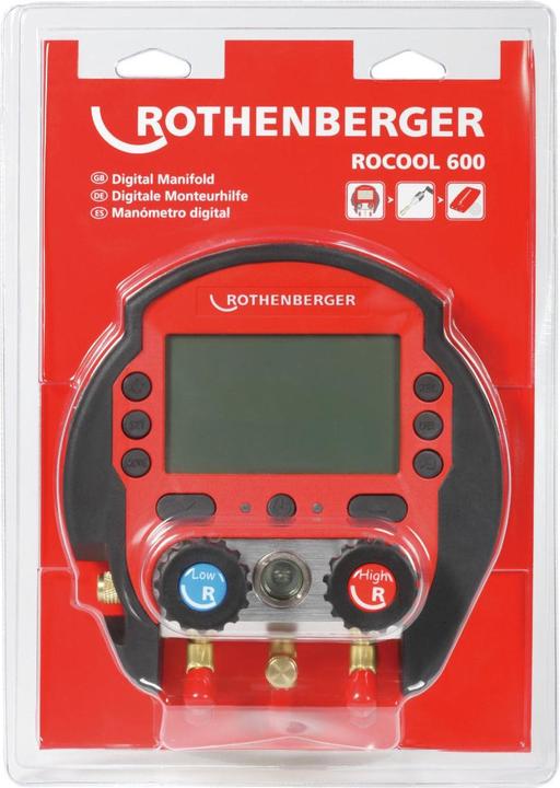 Immagine prodotto Rothenberger Skaitmeninis manometras Rocool 600 Set Blister