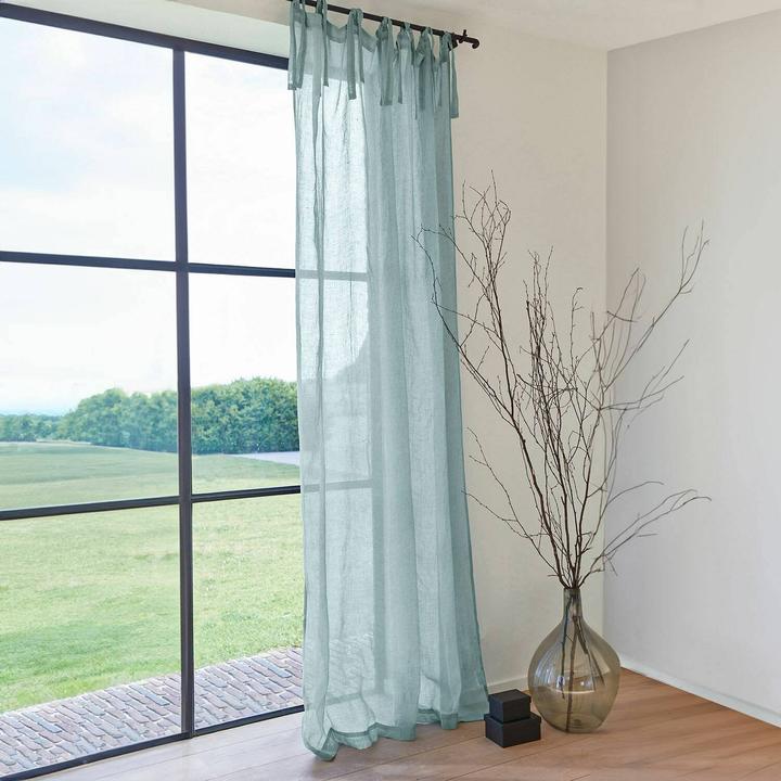 Produktbild Loberon Gardine Gryphia blau (250 x 135 cm)