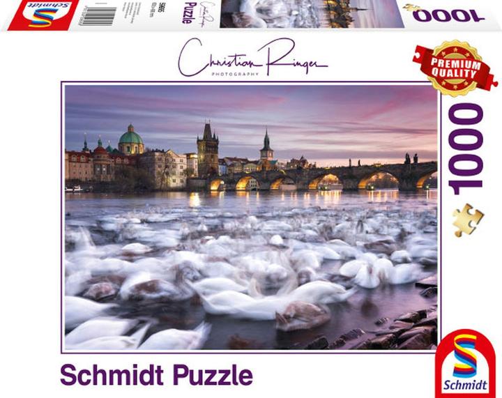 Actual product image Schmidt Spiele Prague swans (1000 pieces)