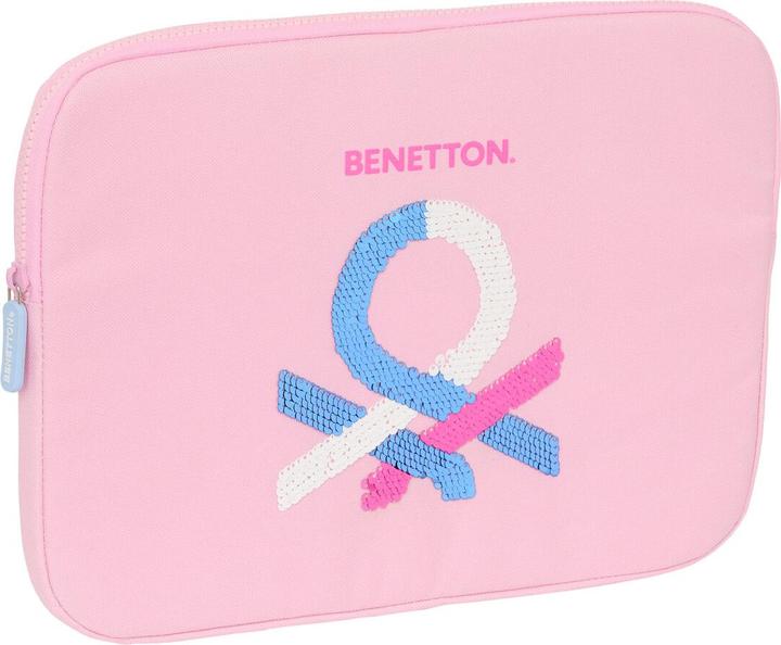Benetton Pochette pour ordinateur portable Rose 15,6" 39,5 x 27,5 x 3,5 cm (15.60")