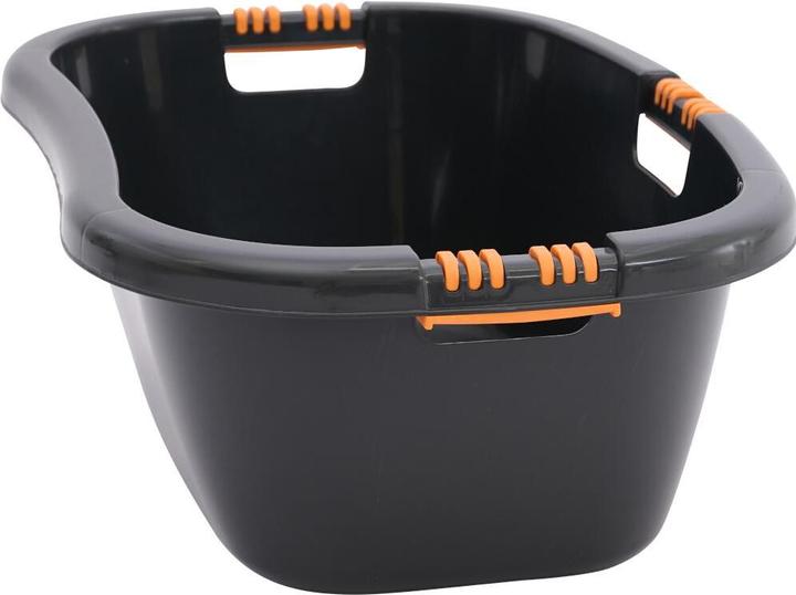 Produktbild Siena Home Wäschewanne "Aversa" 65 cm schwarz mit Softgriff (28 l)