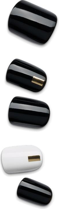 Image du produit KISS Set d'ongles artificiels Midnight Drive 30 pièces (Ongles artificiels, Blanc, Noir)