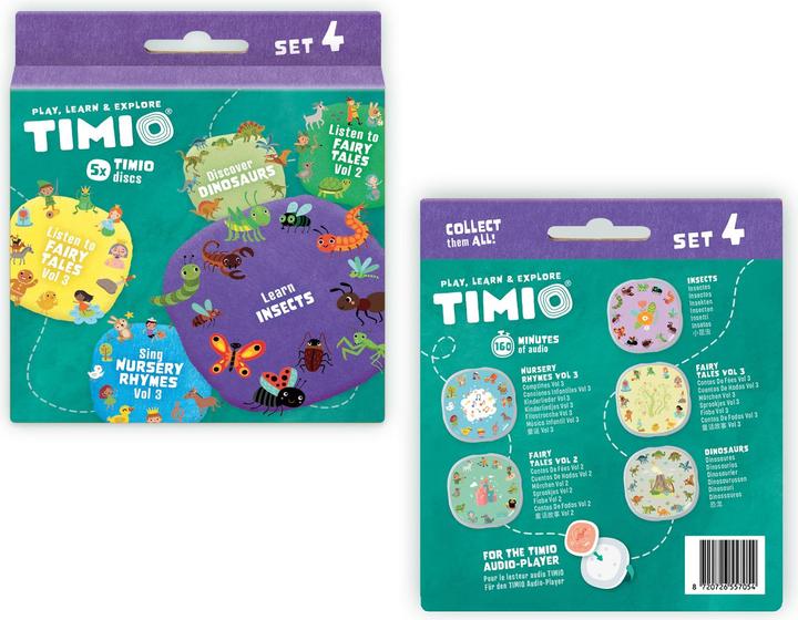 Actual product image Timio Audio Disc Set 4 (German, Spanish, Chinese, French, Dutch, Multilingual, Italian, Portuguese, English)