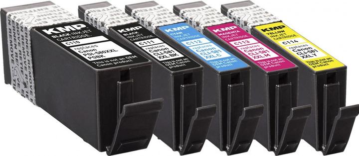 Actual product image KMP PGI-580/CLI-581 XXL (M, FC, C, Y)