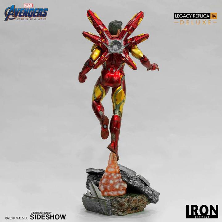 Actual product image Iron Studios Avengers: Endgame Legacy Replica Statue 1/4 Iron Man Mark LXXXV Deluxe Version 84 cm