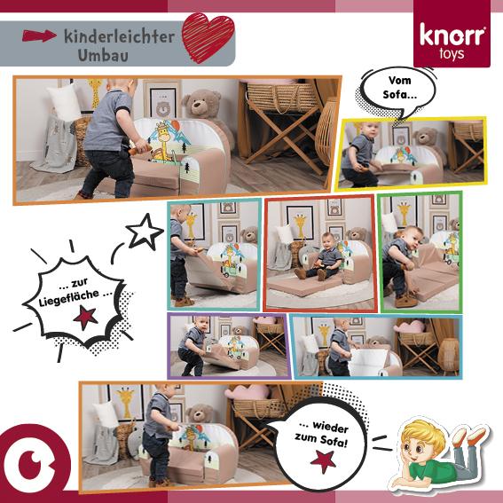 Image du produit Knorrtoys Canapé pour enfants - "Licorne rose (Canapé pour enfants)