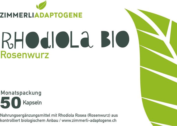 Produktbild Zimmerli Adaptogene Rhodiola Kapseln (BIO) 50 Kapseln (1 Stück, Kapseln, 25 g)