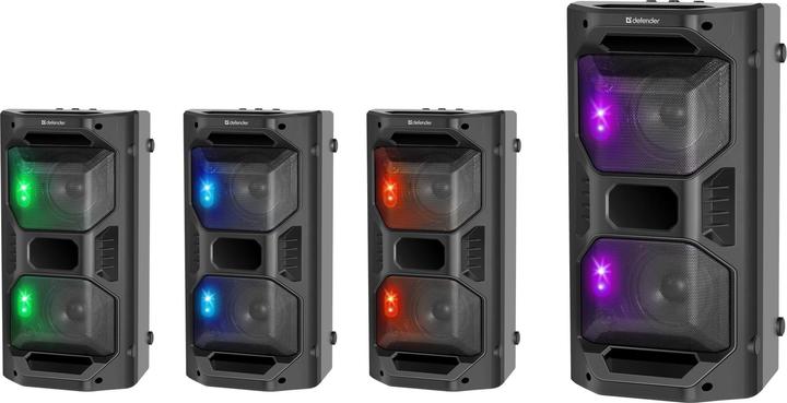 Produktbild Defender Rage Stereo portable speaker Black (4 h, Batteriebetrieb)