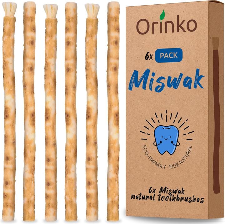 Orinko Natürliche Miswak Zahnbürste (6 x)