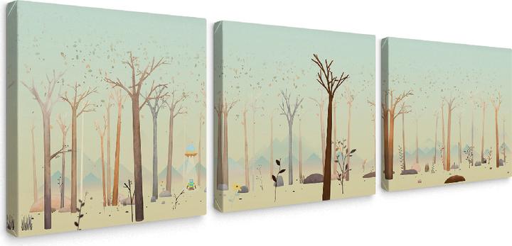 Image du produit Trenddeko Le petit extraterrestre (3 parties) (50 x 50 cm)