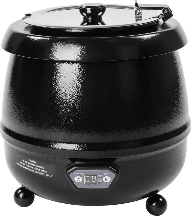 Produktbild Royal Catering Suppentopf Elektrischer Suppenwärmer Suppenerhitzer Digital 10 Liter 400 Watt (36 cm, Edelstahl)