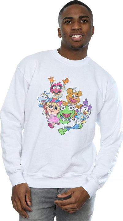 Actual product image Disney Mens The Muppets Muppet Babies Colour Group Sweatshirt (L)