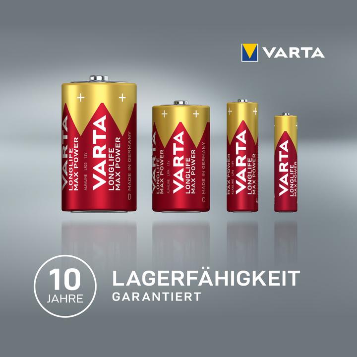 Actual product image Varta LONGLIFE Max Power (4 pcs., AAA, 1280 mAh)