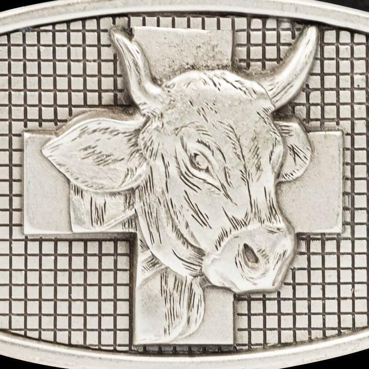 Immagine prodotto Keller Fahnen Ledergürtel «Kuh» altgold 100 cm (100)