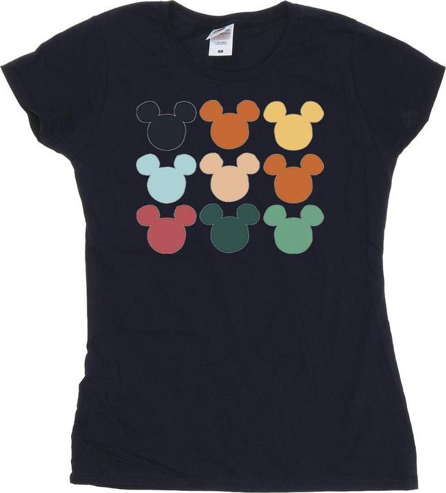Immagine prodotto Disney Mickey Mouse Heads Square Maglietta Donna (XL)