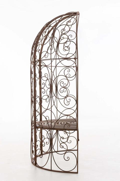 Image du produit Swisshandel24 Demi-pavillon Rosie avec banc, brun antique (58 cm, 120 cm)