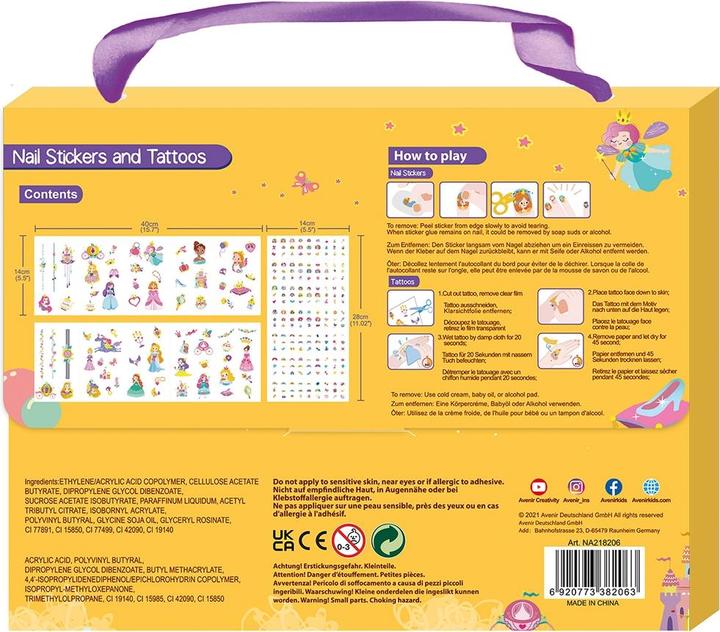 Produktbild Avenir Nagelsticker Tattoos Prinzessin