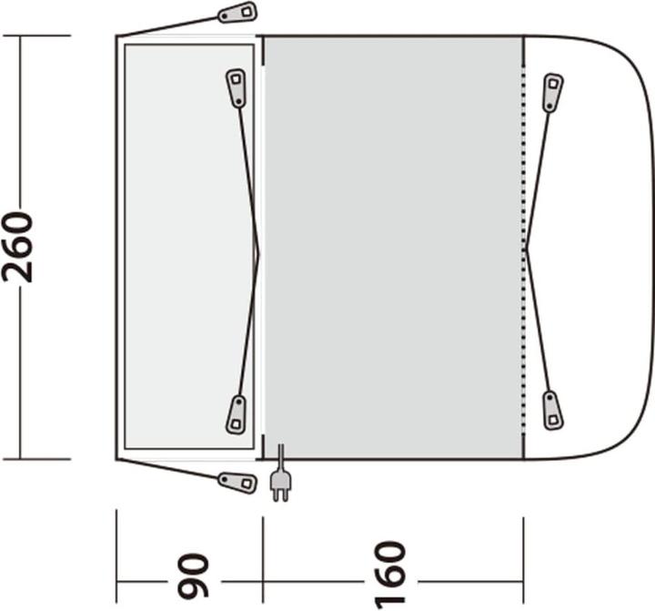 Image du produit Outwell Waystone 160 (Auvent, 14.90 kg)
