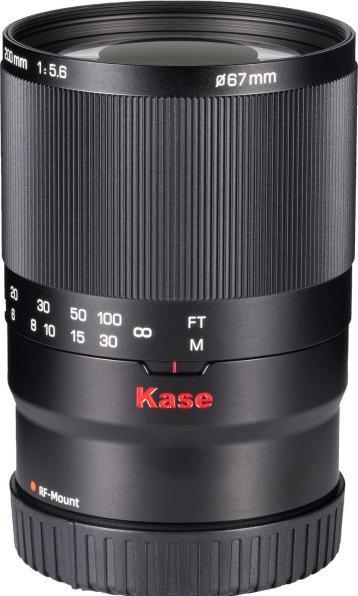 Produktbild Kase 200mm f/5.6 MC Spiegelobjektiv für Canon RF Mount (Canon RF, Vollformat, APS-C / DX)