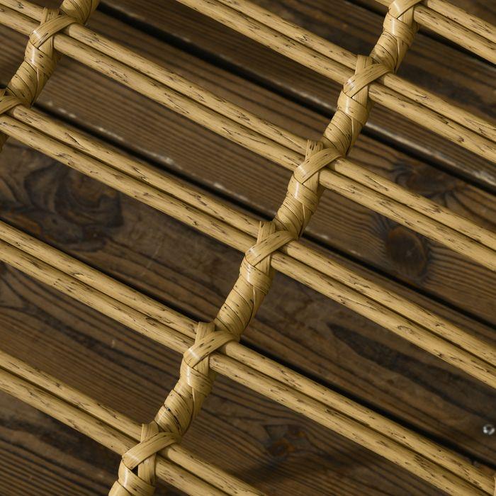 Immagine prodotto Swisshandel24 Set di mobili da giardino in rattan da 5 pezzi, divano incluso 1 tavolo da pranzo, 4 sedie, divano (82 cm)