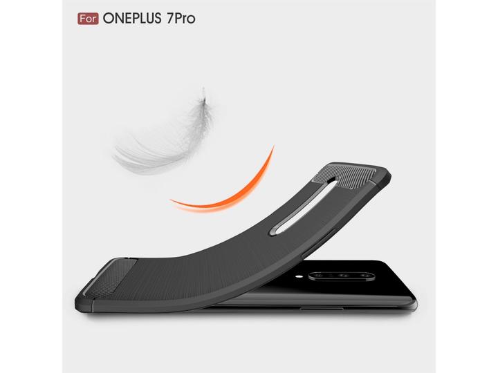 Immagine prodotto Screenguard OnePlus 7 Pro Cover Carbon Brushed Soft TPU (OnePlus 7 Pro)